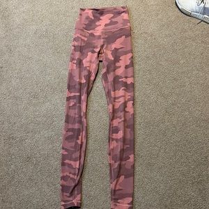 COPY - Size 0 lulu lemon align leggings 28’ inseam pink camo